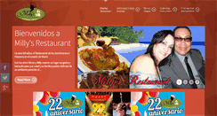 Desktop Screenshot of millyrestaurant.com